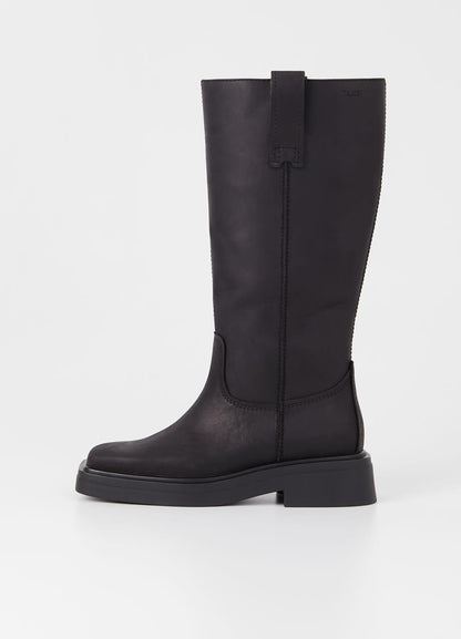 Eyra Boots in Off Black