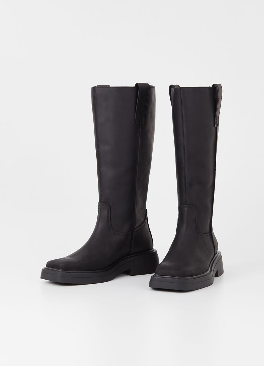 Eyra Boots in Off Black