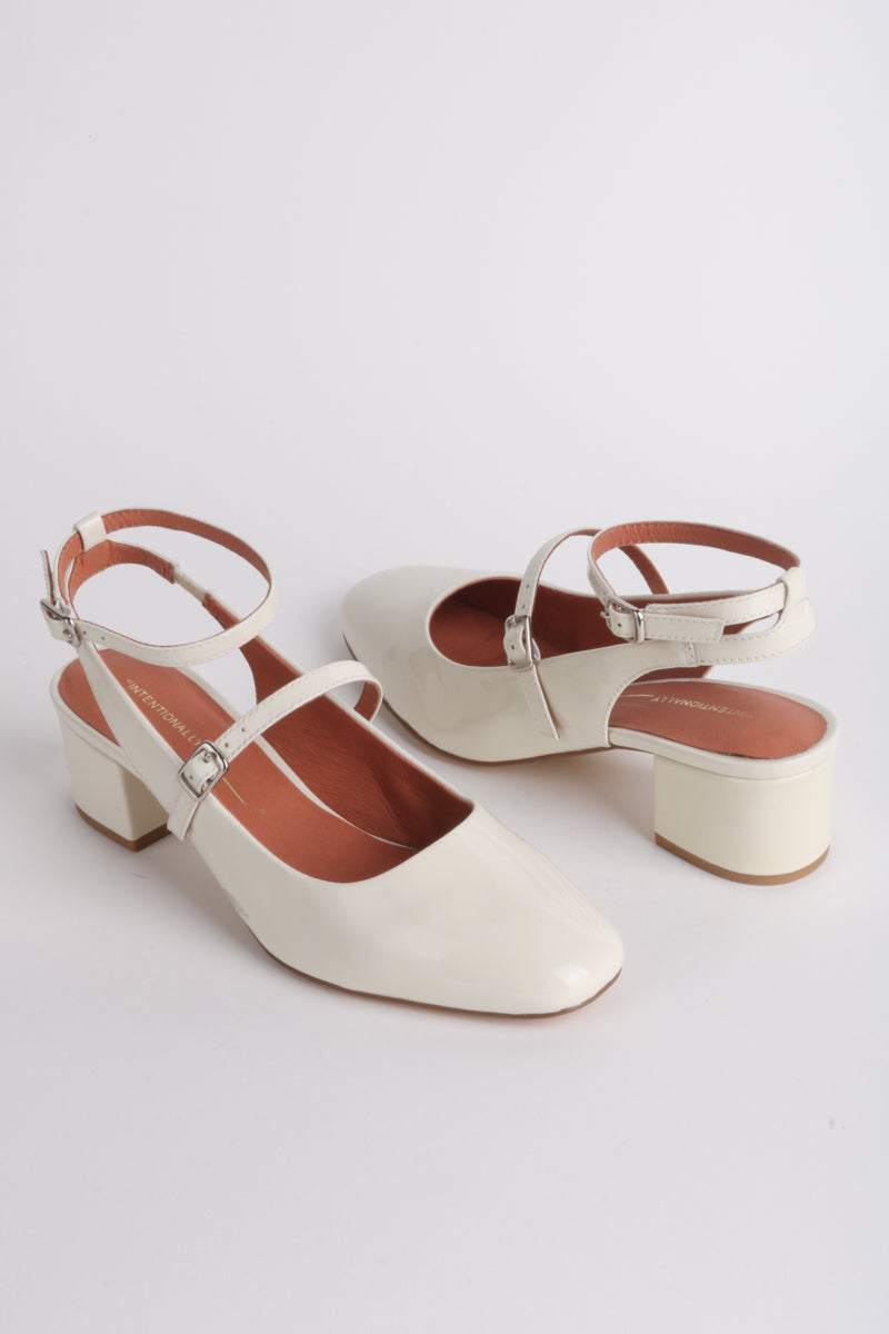 Klavier Strap Heels in Cream