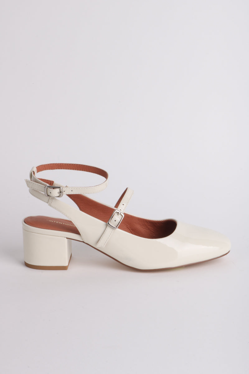 Klavier Strap Heels in Cream