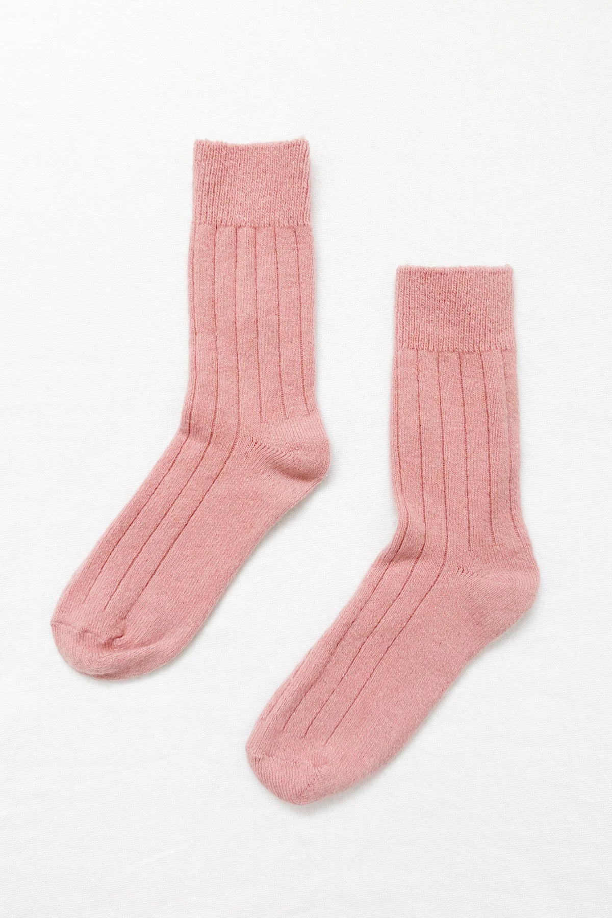 Classic Cashmere Socks in Rose Petal