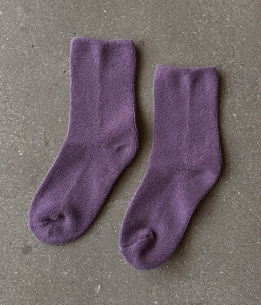 Cloud Socks in Plum