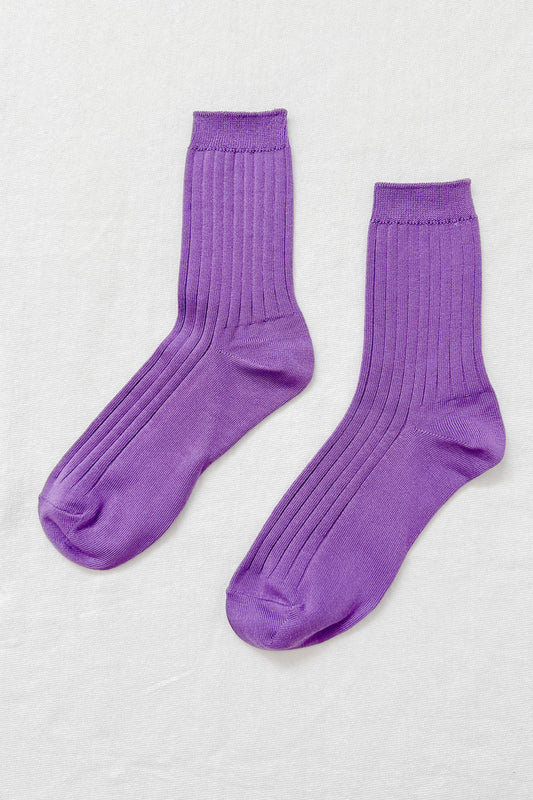 Her Socks in Violet