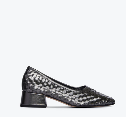 Jayla Woven Heel in Gunmetal