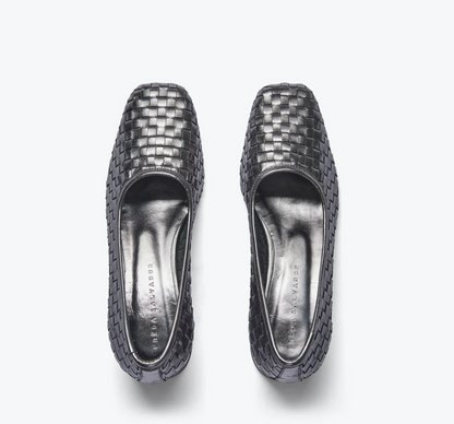 Jayla Woven Heel in Gunmetal