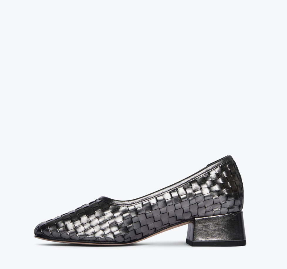 Jayla Woven Heel in Gunmetal