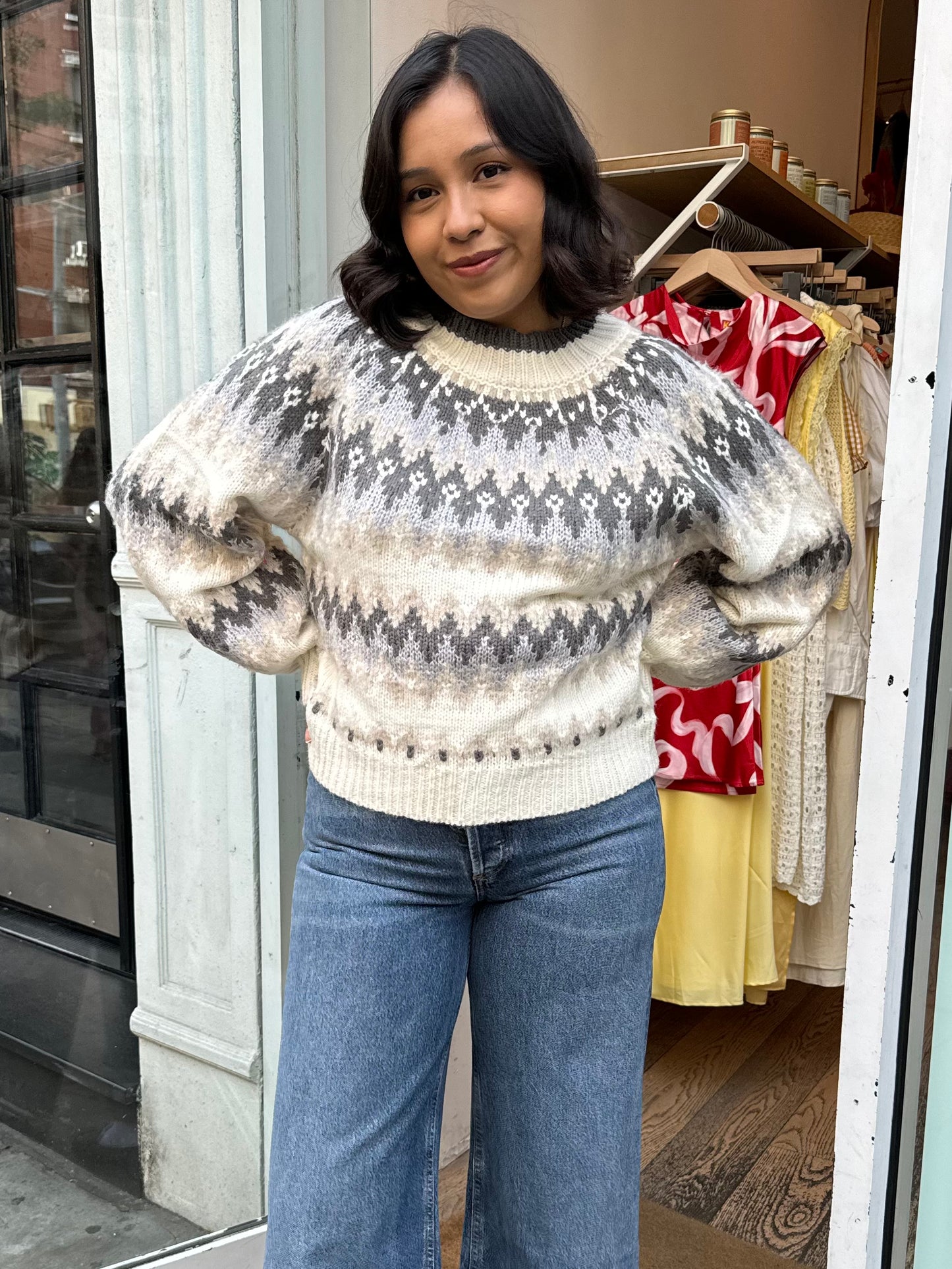 Simmons Pullover Sweater in Greyscape