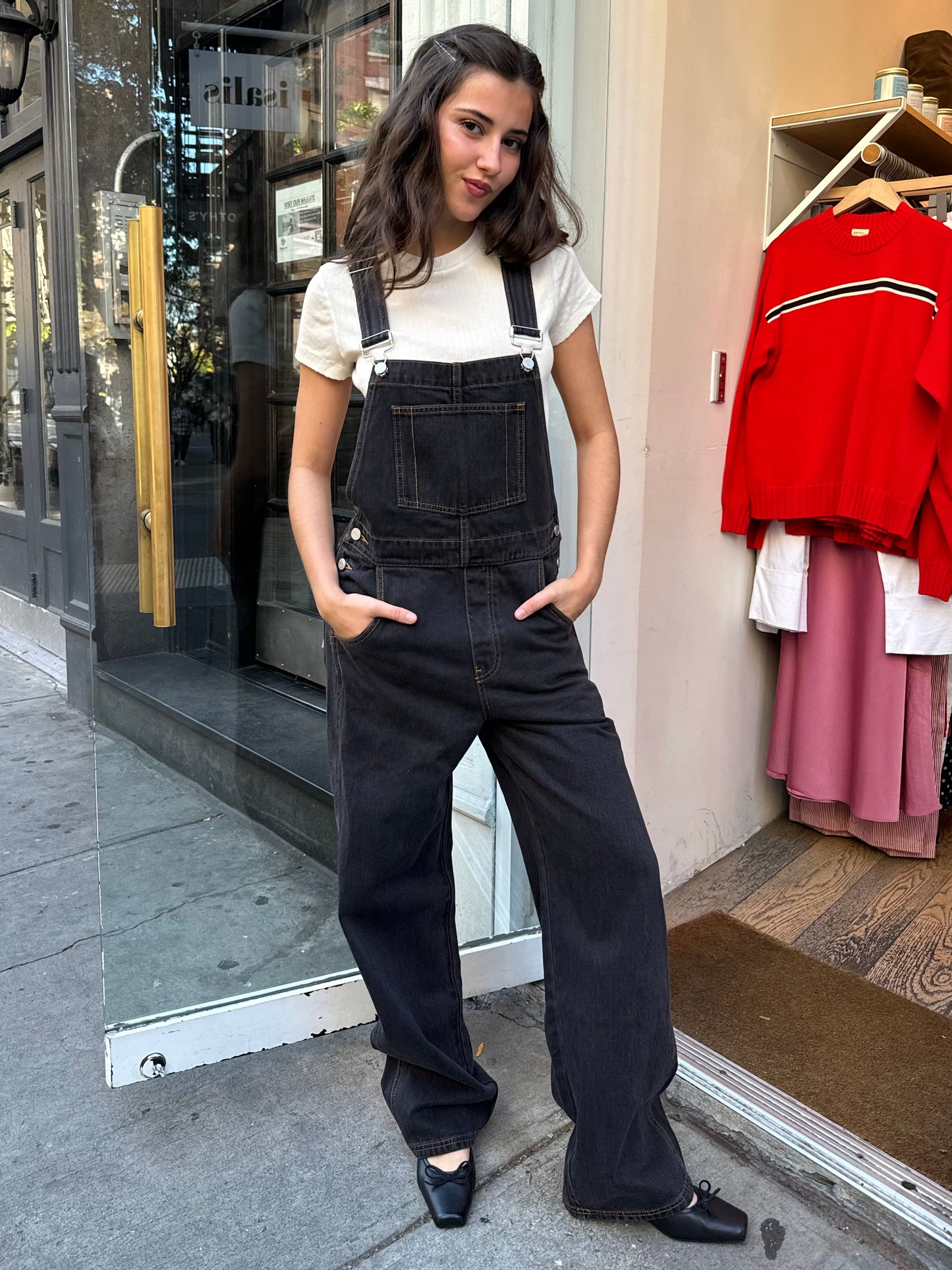 Mississippi Overalls in Washed Black