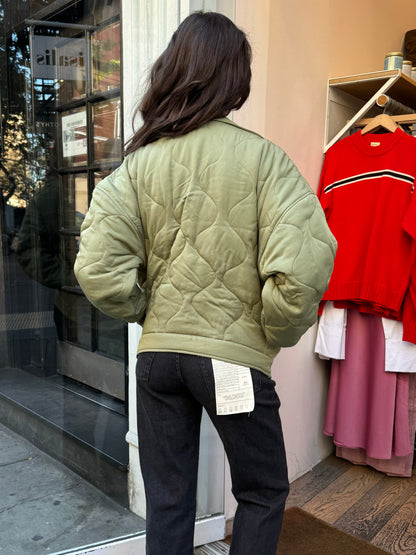 Alisa Quilted Jacket in Olive