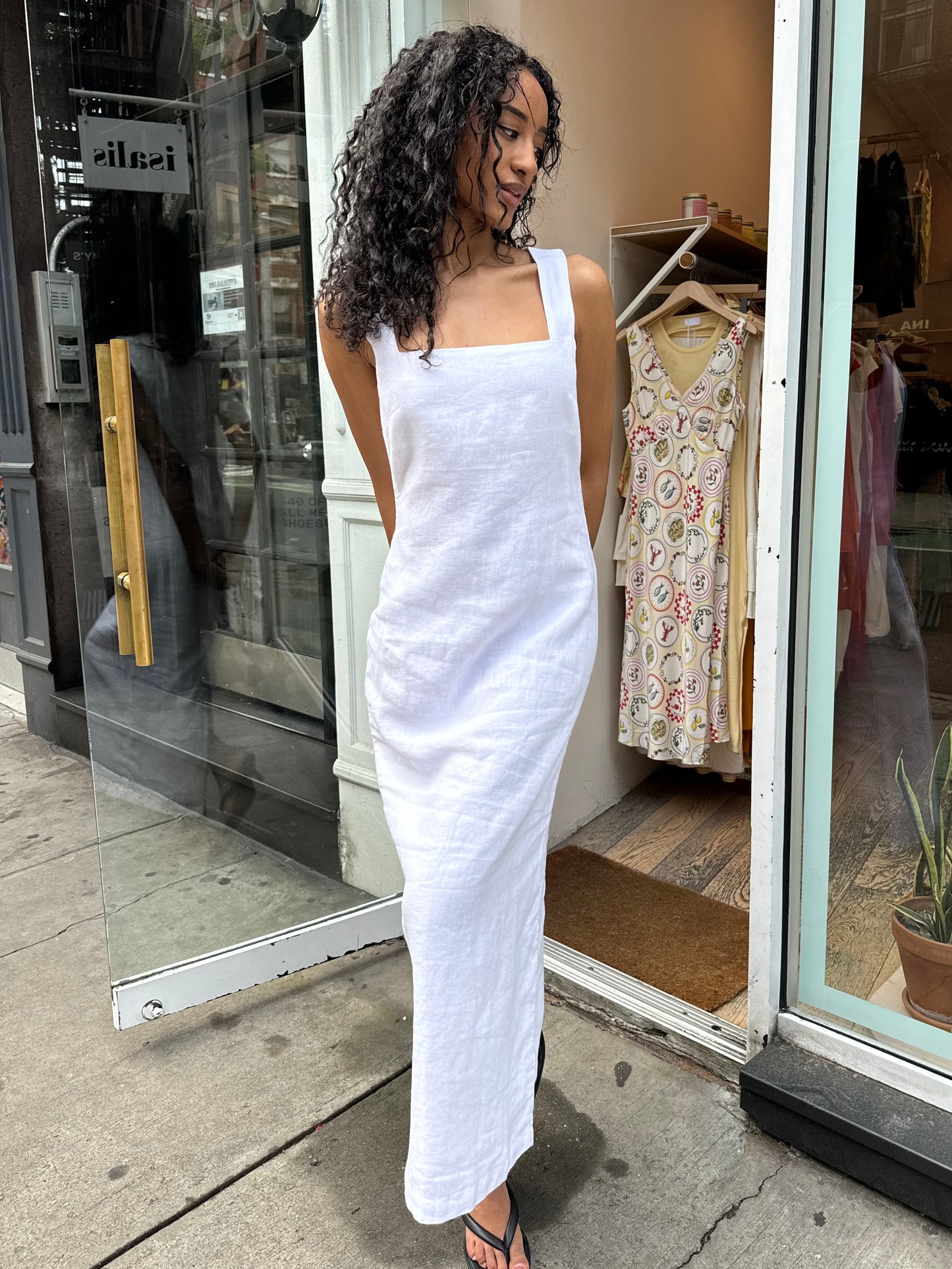 Alice Midi Dress in Ivory