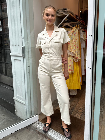 Makenna Jumpsuit in Eggshell