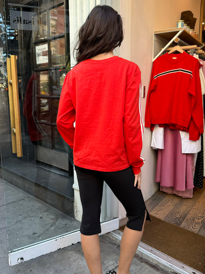 Sophie Jersey Long Sleeve in Red