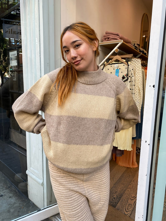 Waite Sweater in Linen & Beige