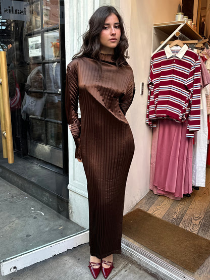 Adonis Dress in Brown