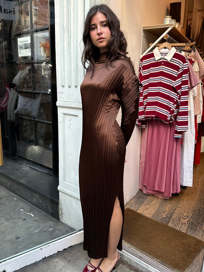 Adonis Dress in Brown