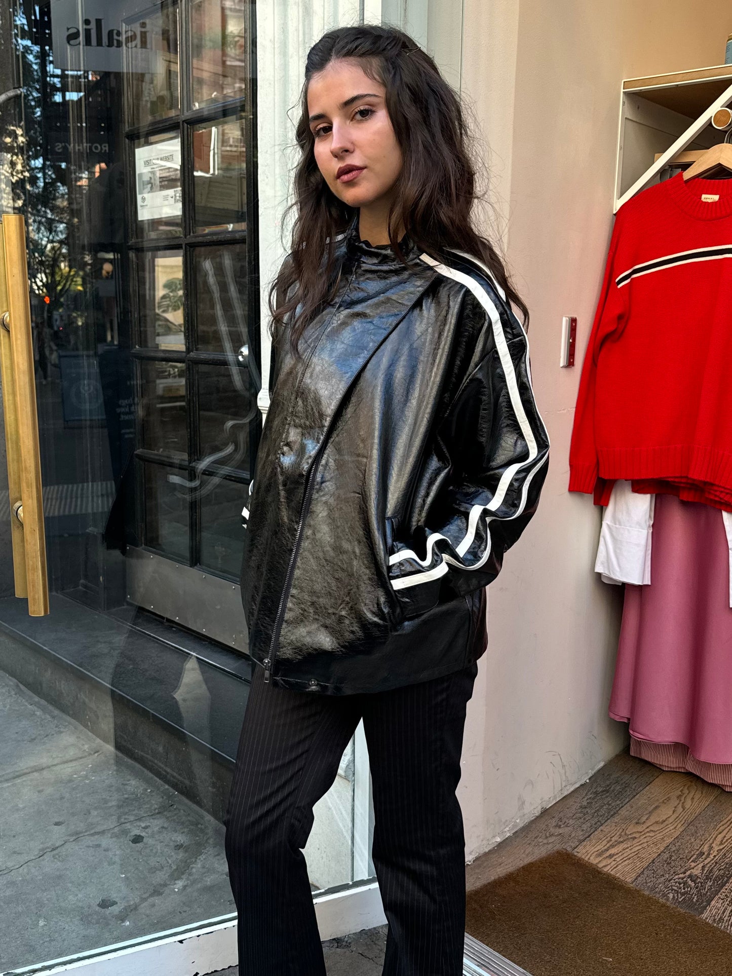 Cindy Moto Jacket in Black