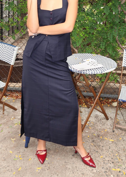 Irving Pencil Skirt in Navy