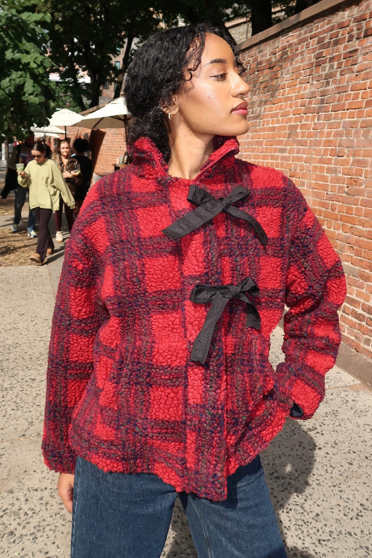 Ingrid Borg Jacket in Red Check