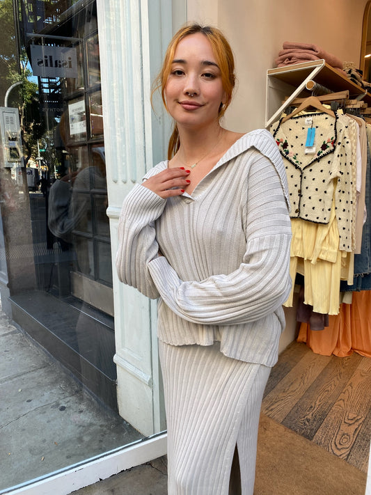 Farrah Sweater in Silver