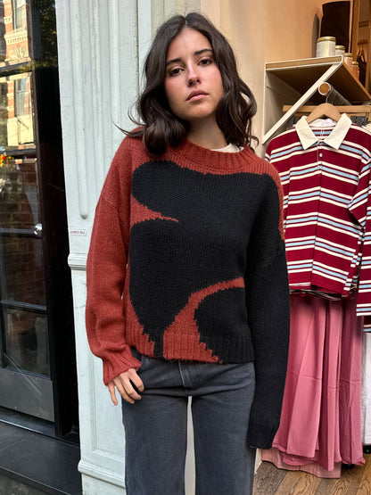 Folari Pullover in Burnt Umber