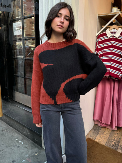 Folari Pullover in Burnt Umber