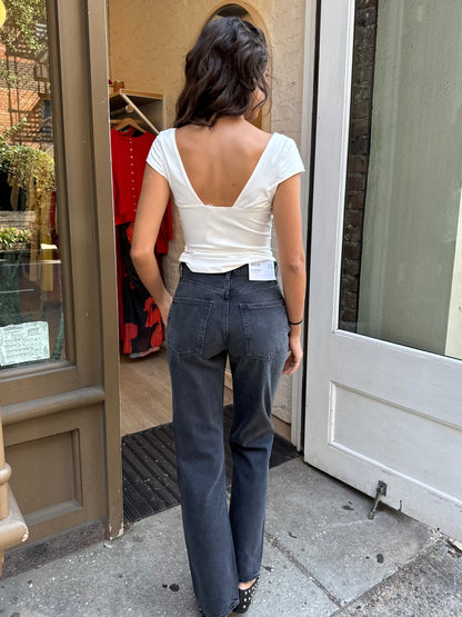 90's Pinch Waist Jean in Hitch