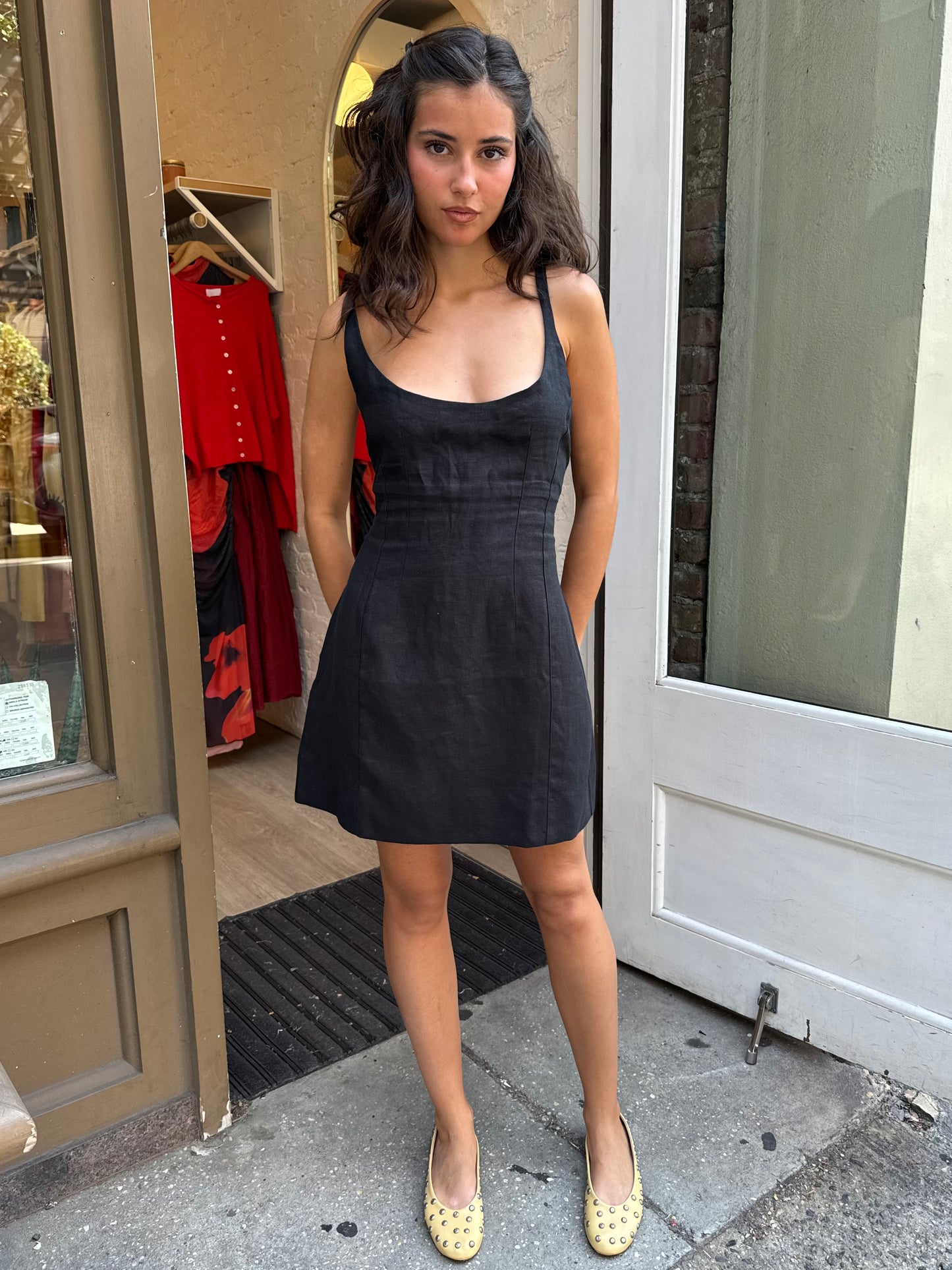 Sanne Mini Dress in Black