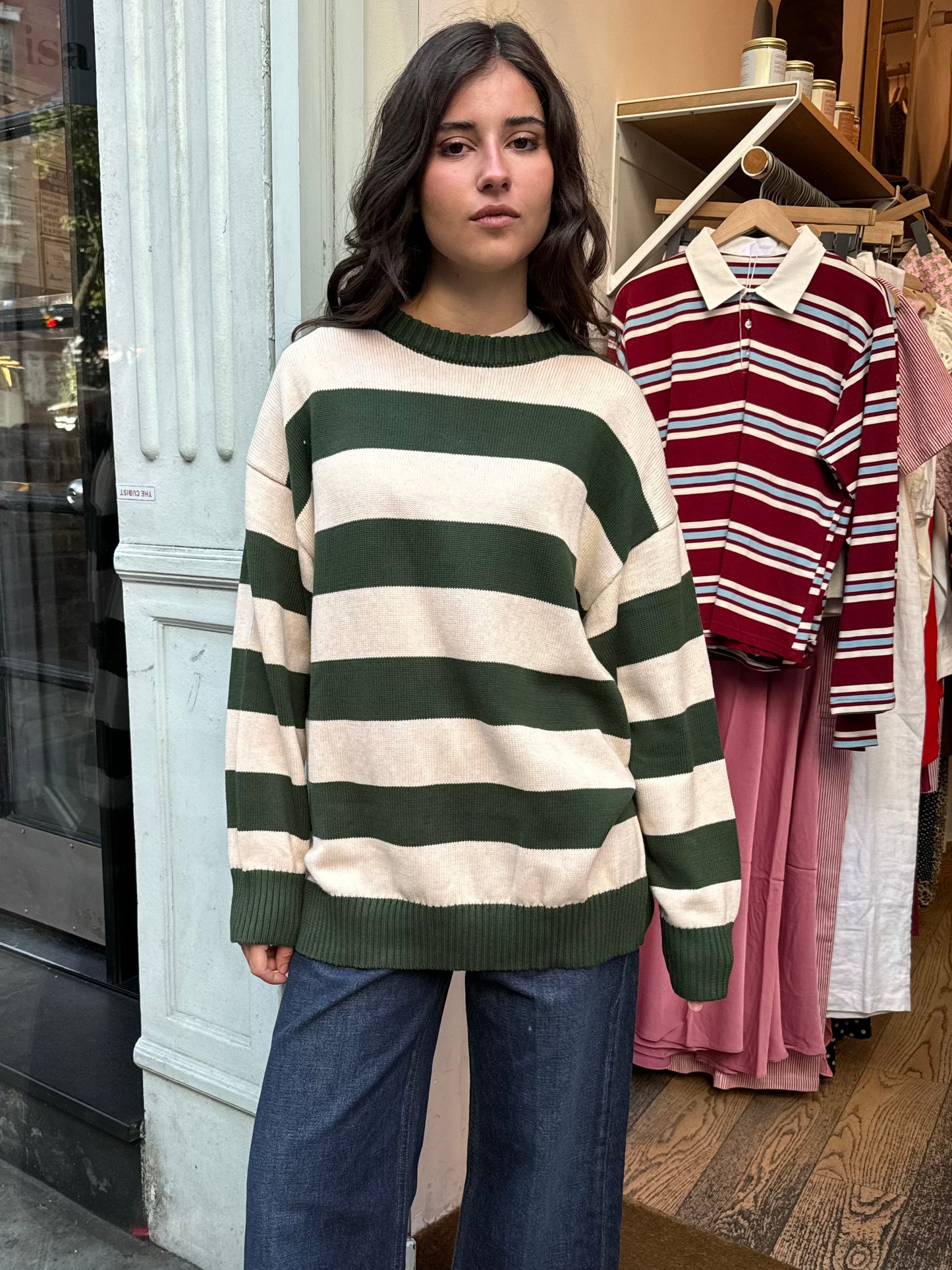 Lorusso Sweater in Forest/Ivory