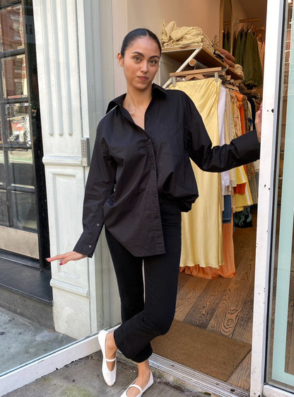 Cocoon Shirt in Black