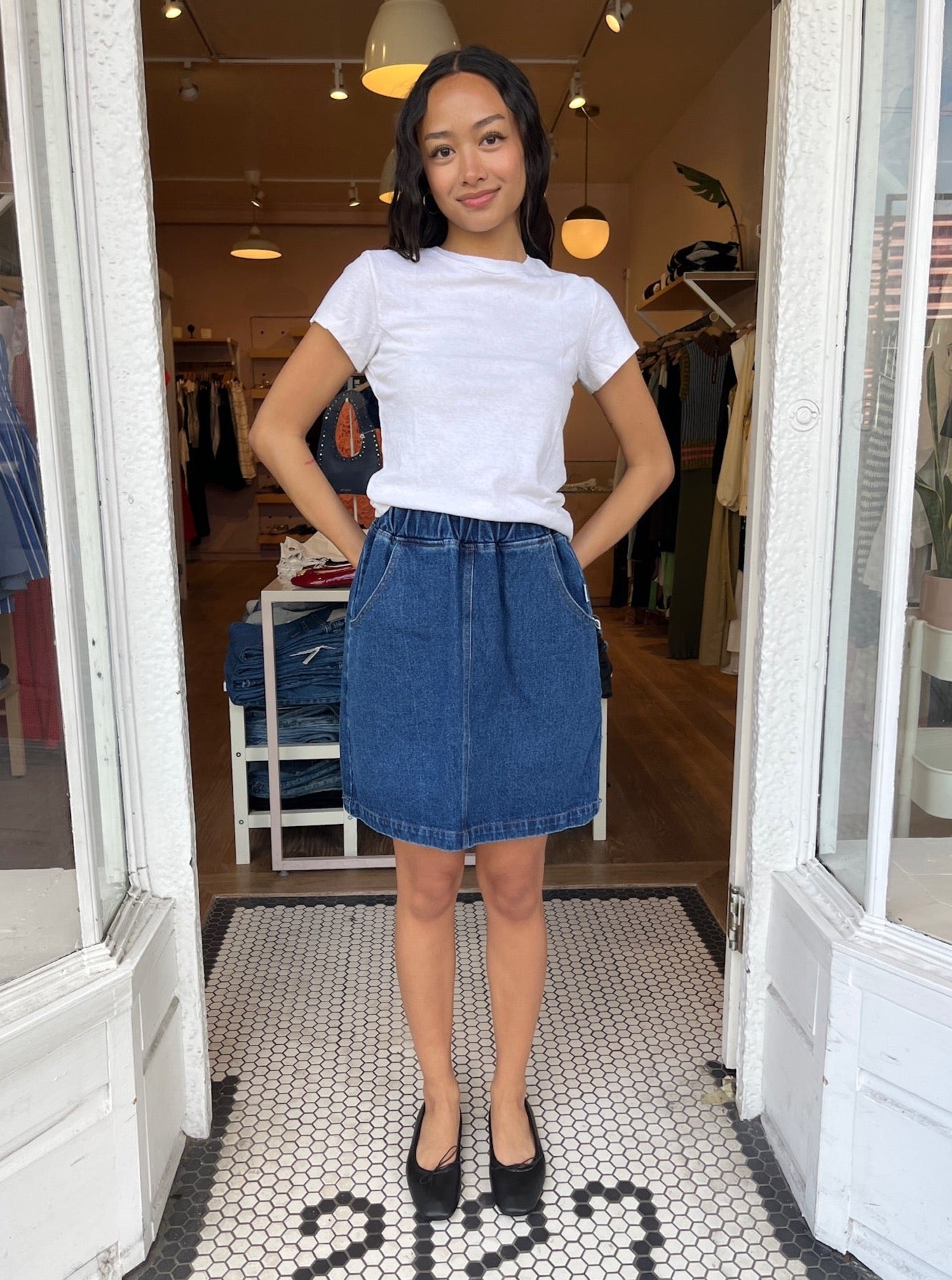 City Skirt in Denim