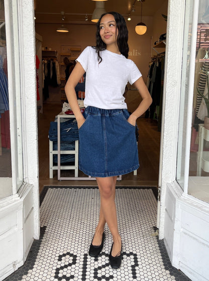 City Skirt in Denim