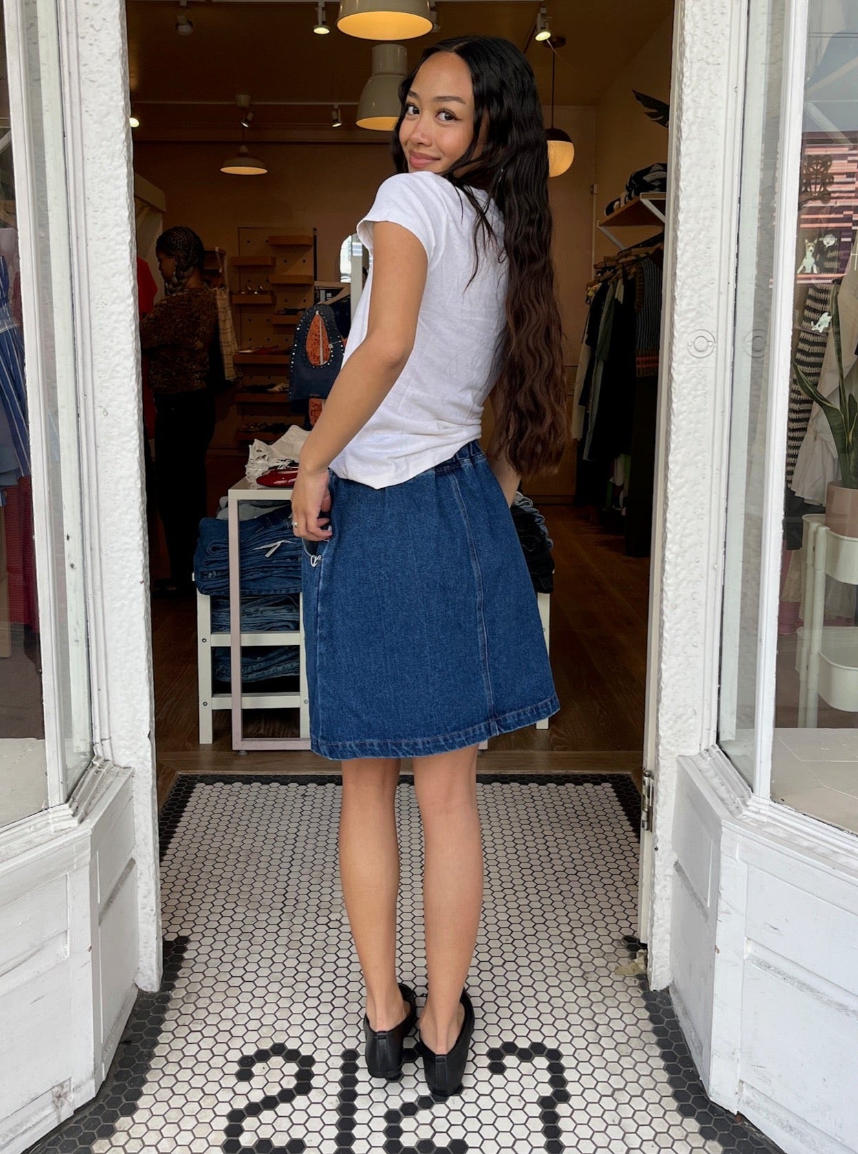 City Skirt in Denim