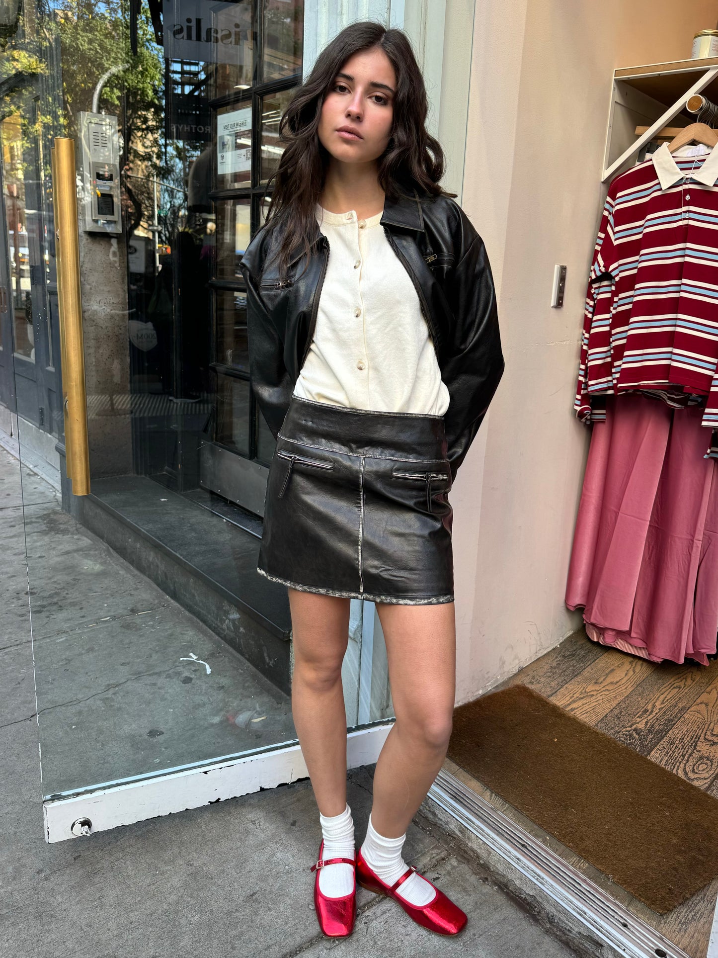 North Mini Skirt in Vintage Black