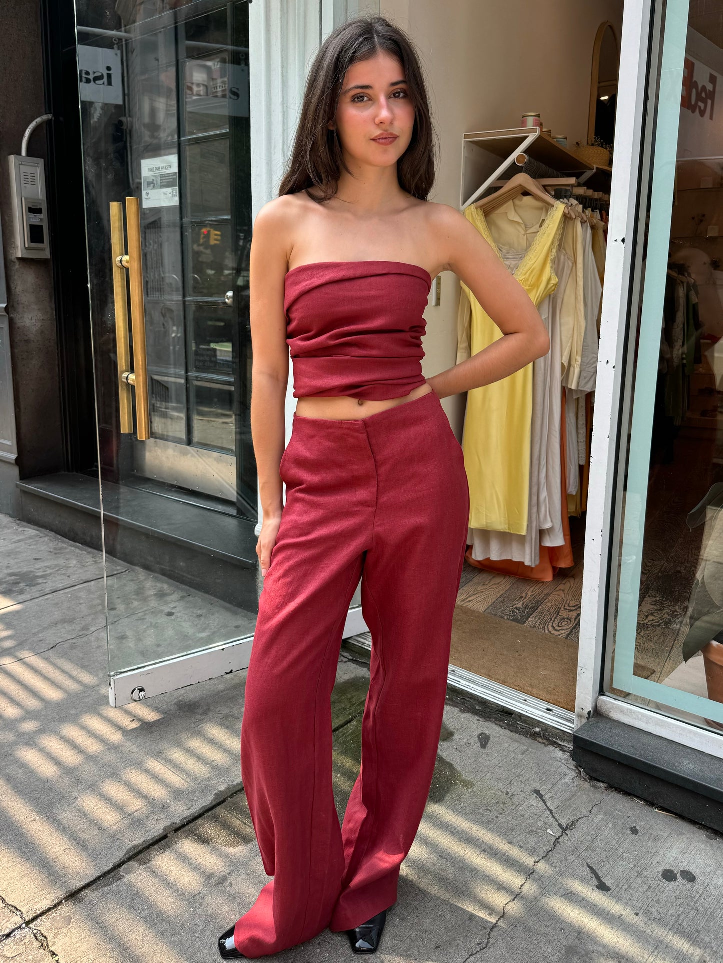 Lulea Pant in Wine