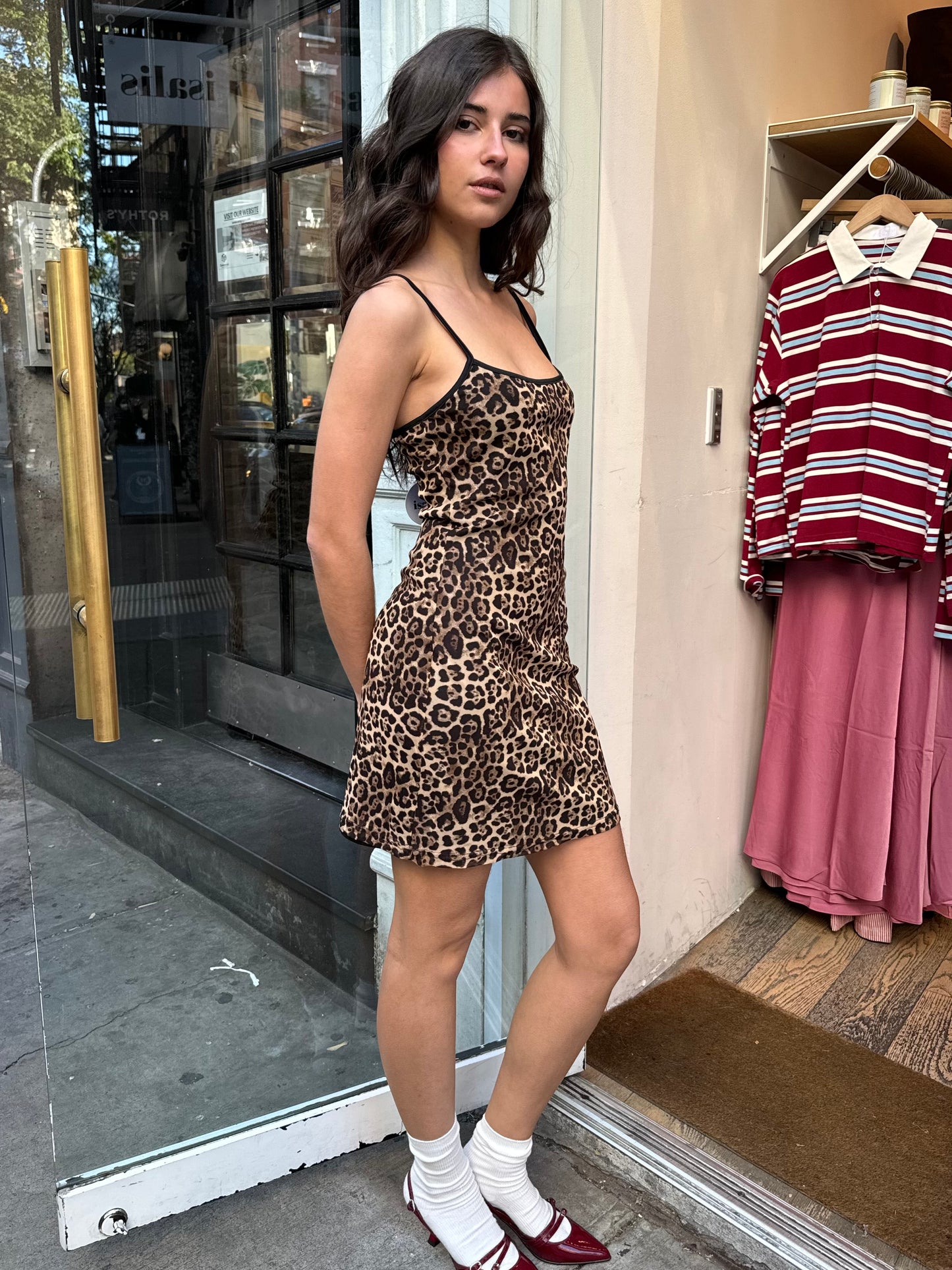 Cenie Mini Dress in Leopard