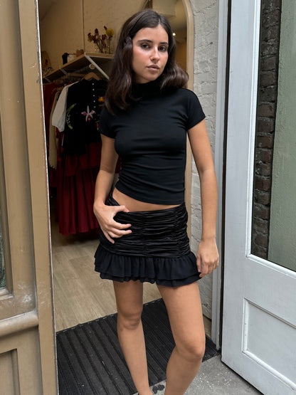 Blume Mini Skirt in Black