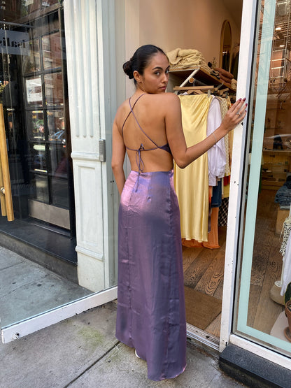 Shivani Dress in Lavender Shine