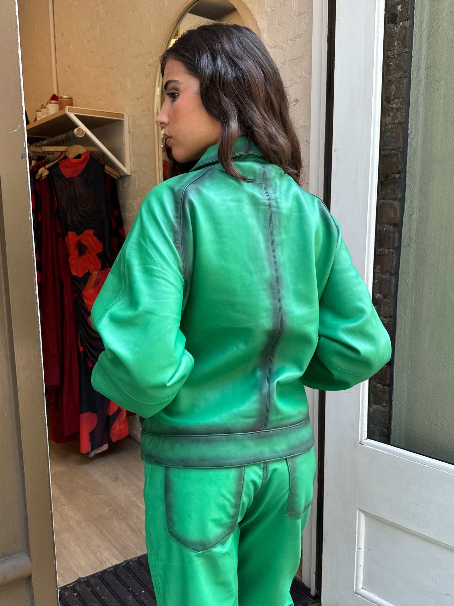 Pompay Jacket in Grass Green