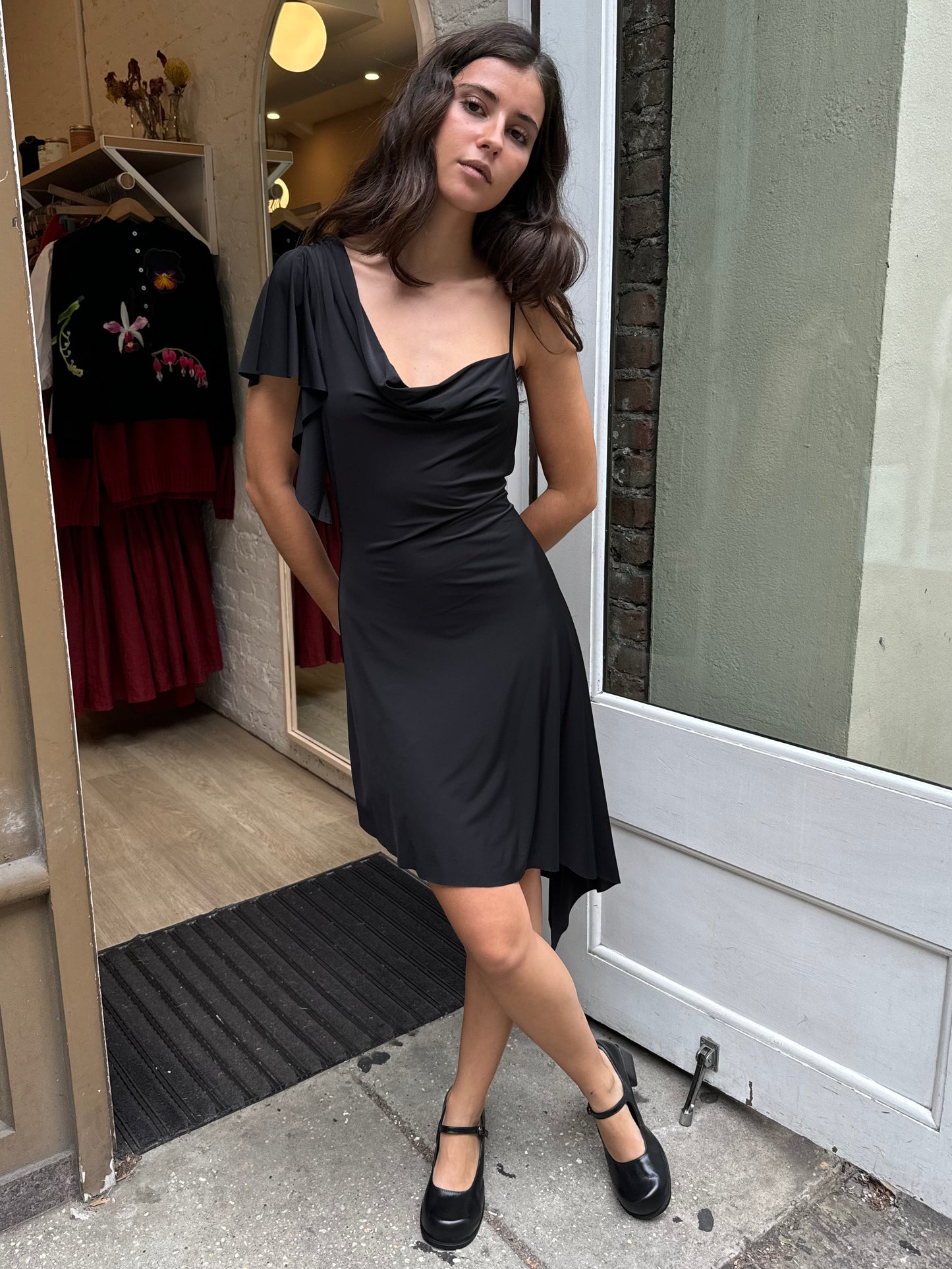 Palma Midi Dress in Black