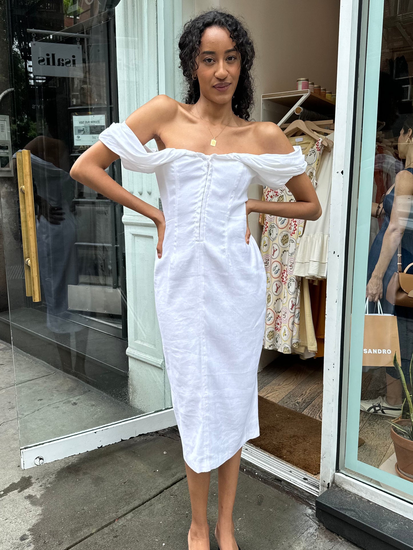 Opal Dress in White