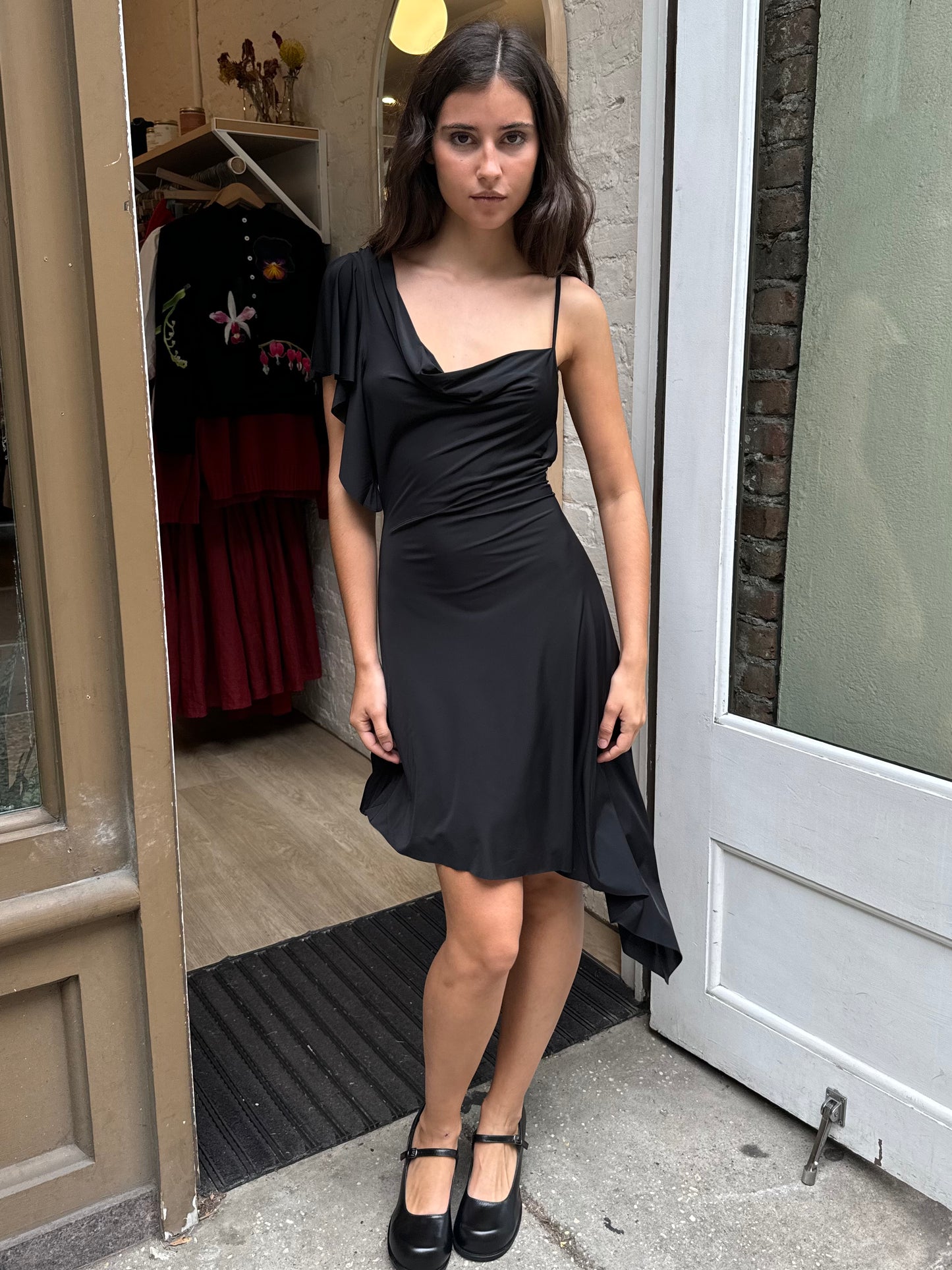 Palma Midi Dress in Black