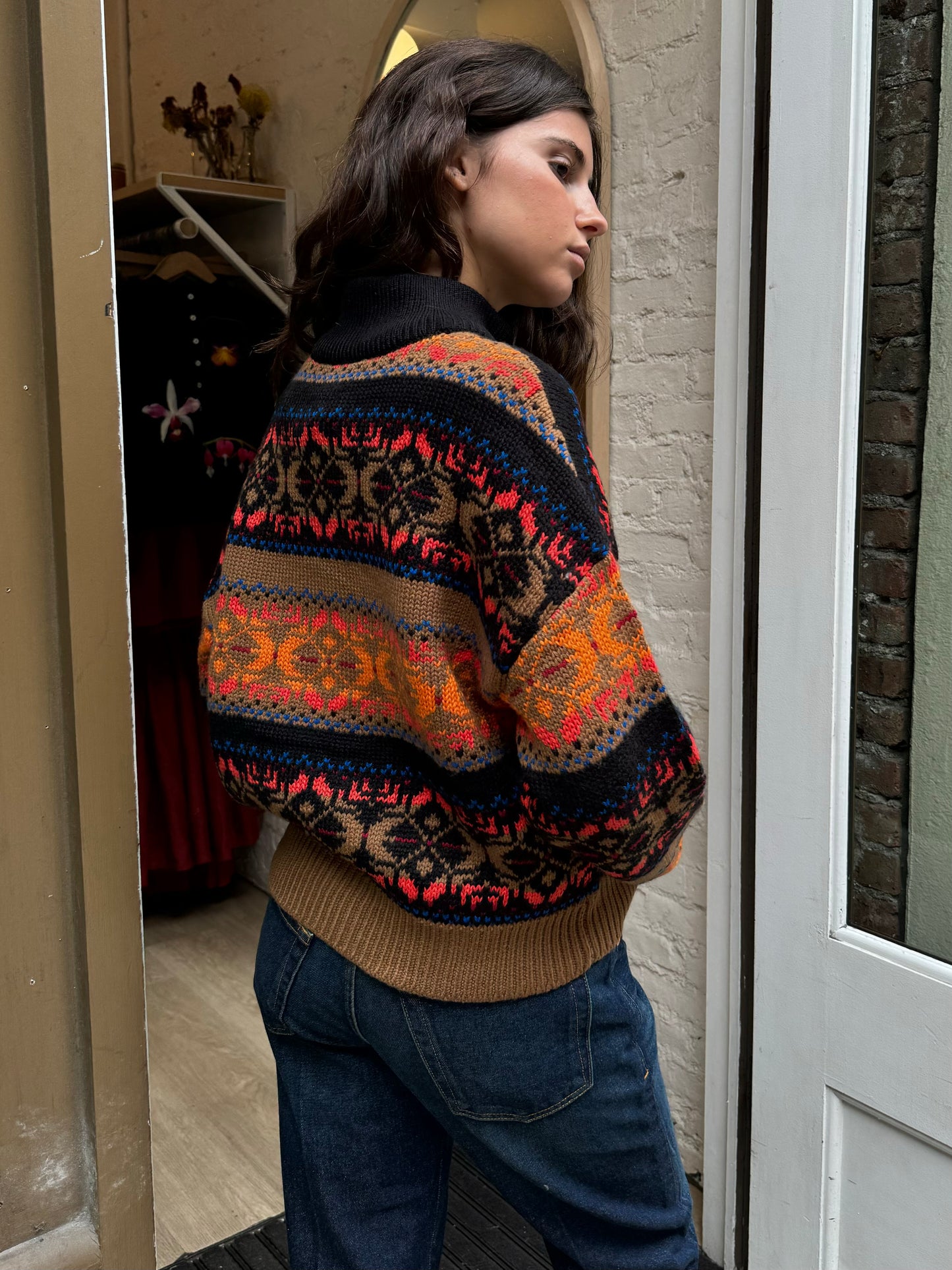 Lewis Pullover in Fall Fairisle