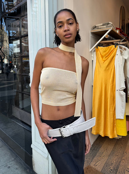 Rachelle Tube Top w/Scarf in Butter