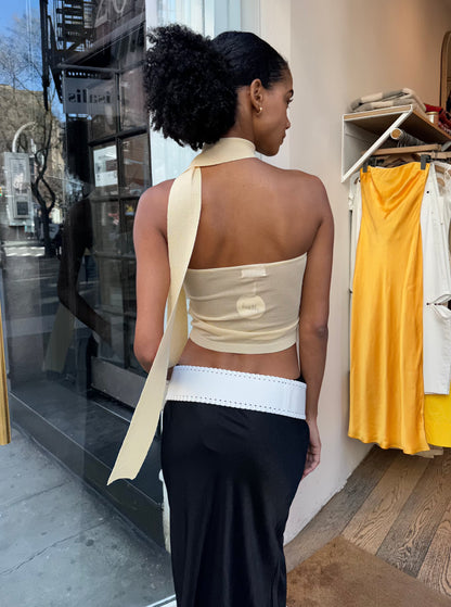 Rachelle Tube Top w/Scarf in Butter