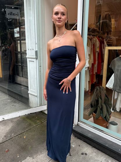 Sasha Strapless Dress in Royal Blue