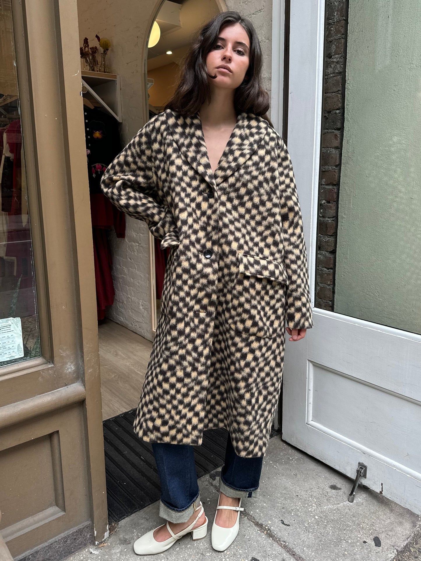 Davis Coat in Checker