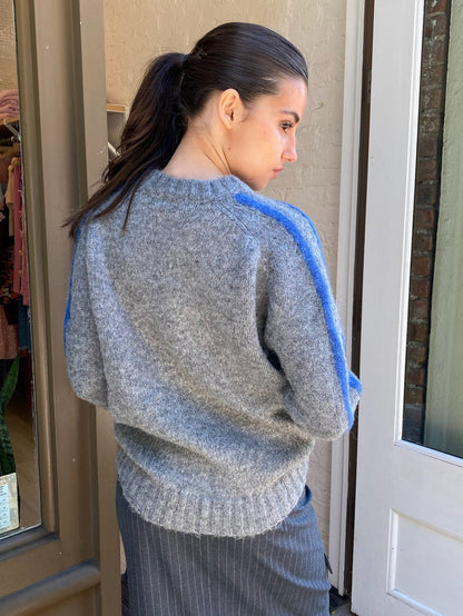 Becks Knit Sweater in Charcoal