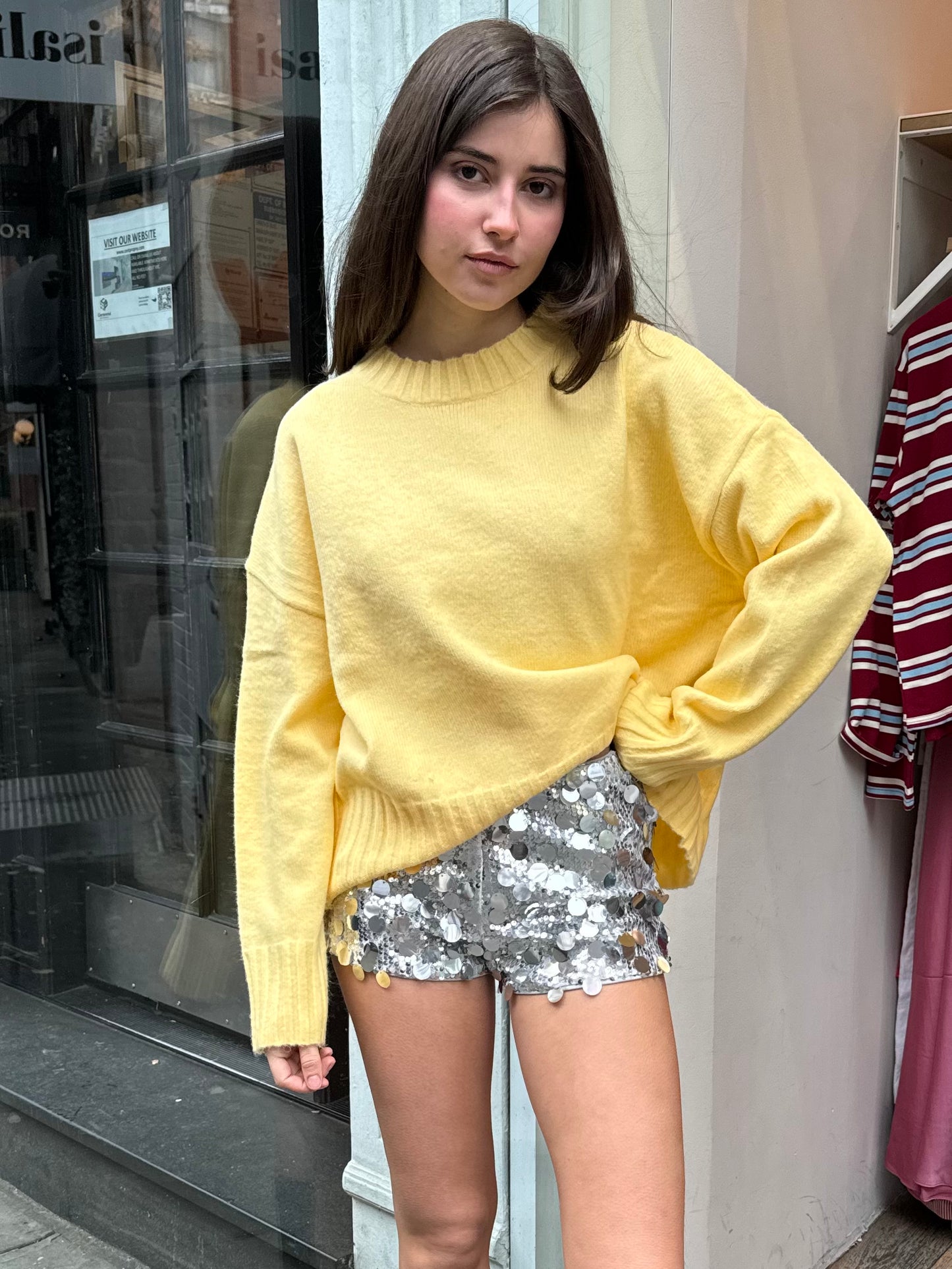 Emmy Sweater in Soft Yellow