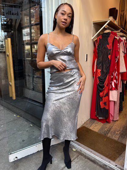 Lucien Skirt in Chrome