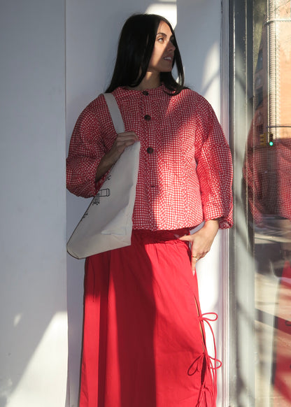 Macy Jacket in Red Bandana